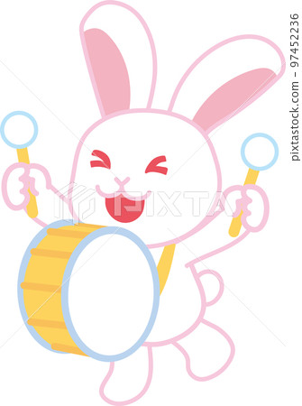 rabbit, hare, vector 97452236