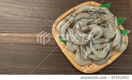 fresh grass shrimp fresh grass shrimp 97452803