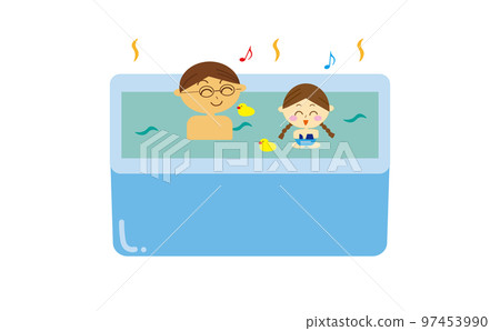 插圖,家庭,家庭,育兒,洗澡,洗澡時間,享受與父親和孩子一起洗澡 插圖,家庭,家庭,育兒,洗澡,洗澡時間,享受與父親和孩子一起洗澡 97453990