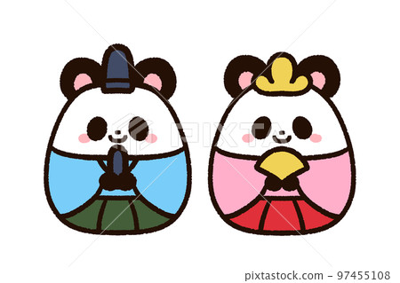 Cute panda dolls, dolls and emperors 97455108
