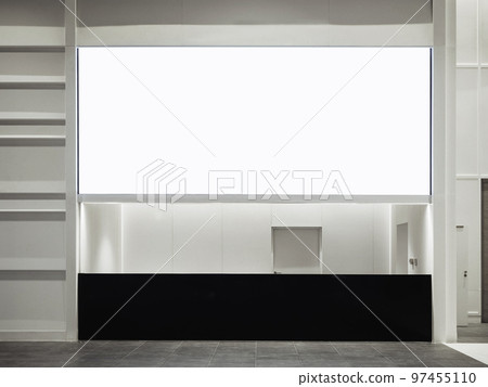 Mock up Banner indoor public building Media Advertisement 97455110