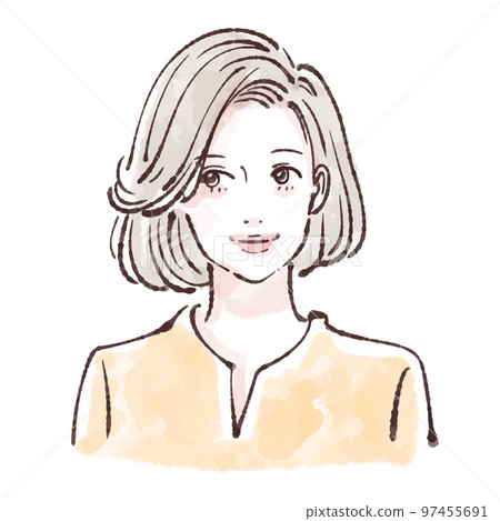 Female illustration material 97455691