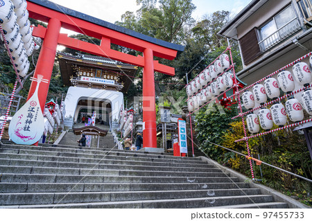 [Kanagawa Prefecture] New Year at Enoshima Shrine in Enoshima 97455733