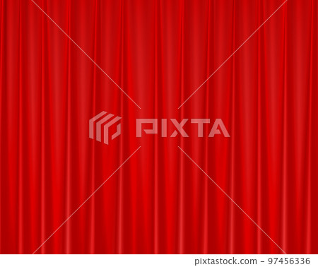 Glossy red curtain drop curtain 97456336