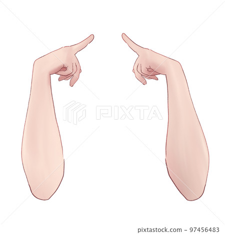 arm with index finger arm with index finger 97456483