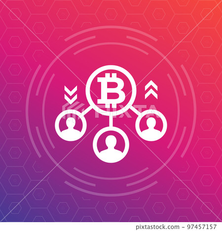 bitcoin users or holders icon for web 97457157