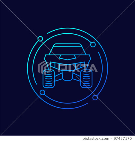 UTV icon in linear design 97457170