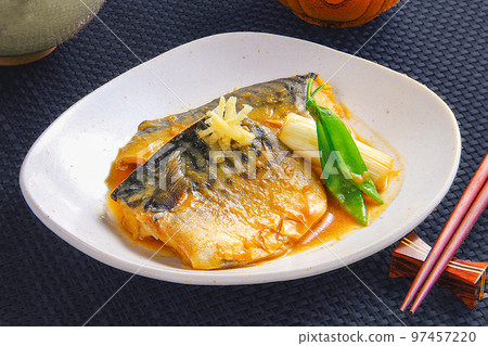 Image of mackerel misoni boiled 97457220