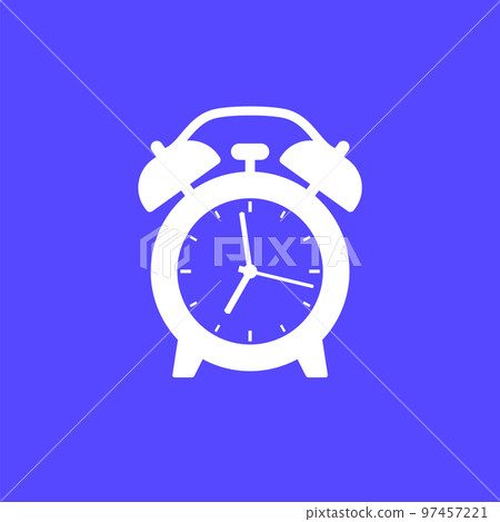 Alarm clock, wake up time vector icon Alarm clock, wake up time vector icon 97457221