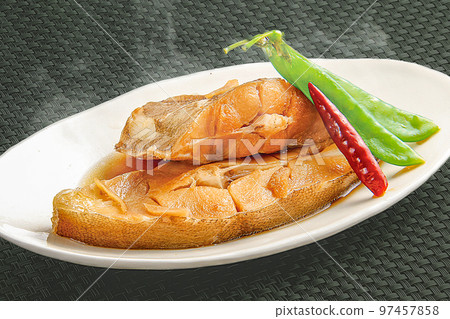 Boiled flatfish Boiled flatfish 97457858