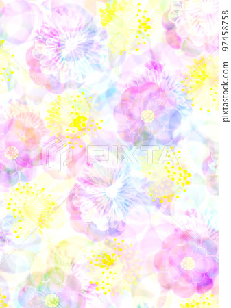 Fantastic graphics with flower and circle motifs Fantastic graphics with flower and circle motifs 97458758