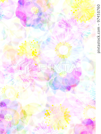 Fantastic graphics with flower and circle motifs Fantastic graphics with flower and circle motifs 97458760