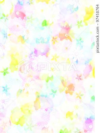 Fantastic graphics with flower and circle motifs Fantastic graphics with flower and circle motifs 97458764