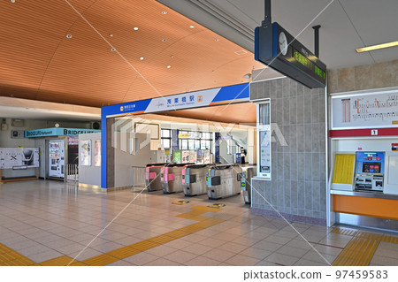 Railway, private railway, Tobu Nikko Line, Minami-Kurihashi Station ticket gate, premises 97459583
