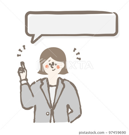 女商人講話泡影例證 女商人講話泡影例證 97459690