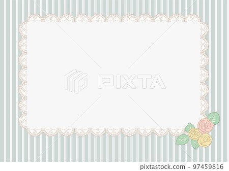 British style flower frame Rose 97459816