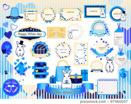 Whiteday image illustration set Whiteday image illustration set 97460087