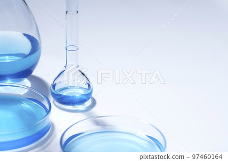Science lab with beaker and dropper Science lab with beaker and dropper 97460164