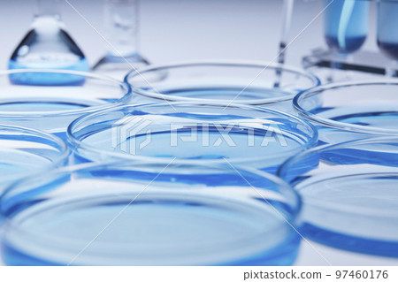 Science lab with beaker and dropper Science lab with beaker and dropper 97460176
