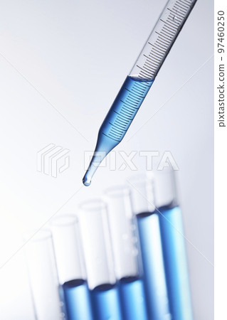 Science lab with beaker and dropper Science lab with beaker and dropper 97460250