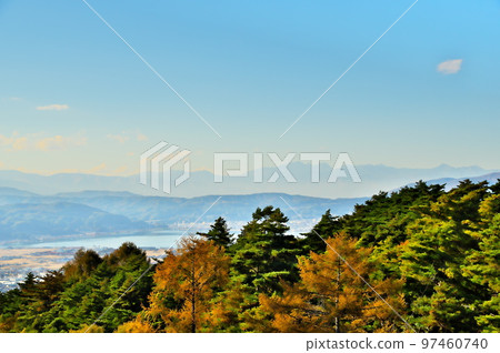 Maple autumn leaves 97460740