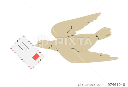 Carrier Pigeon With Envelope Carrier Pigeon With Envelope 97461048