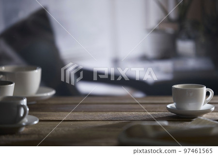 A relaxing break with fragrant coffee 97461565