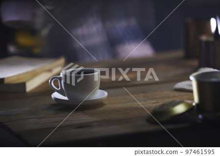 A relaxing break with fragrant coffee A relaxing break with fragrant coffee 97461595