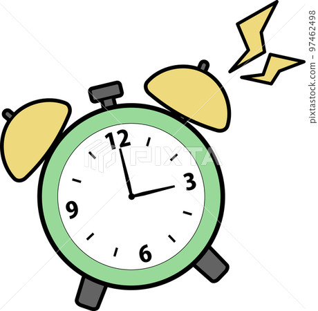 鬧鐘插畫 鬧鈴響了 97462498