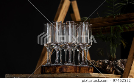 Empty glasses for wine Empty glasses for wine 97462552