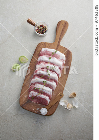 Juicy and appetizing pork and beef steak Juicy and appetizing pork and beef steak 97463888