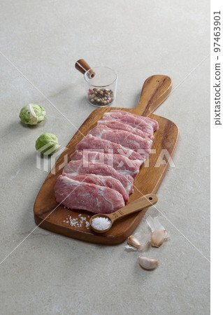 Juicy and appetizing pork and beef steak Juicy and appetizing pork and beef steak 97463901