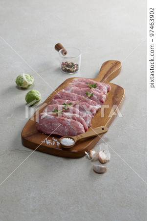 Juicy and appetizing pork and beef steak Juicy and appetizing pork and beef steak 97463902