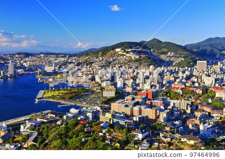 [Nagasaki Prefecture] A clear view of Nagasaki from Mt. Nabekanmuri 97464996