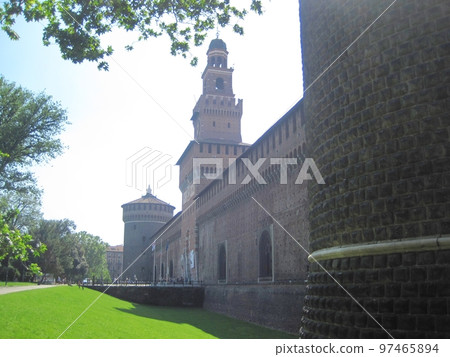 Sforzesco Castle in Milan, Italy 97465894