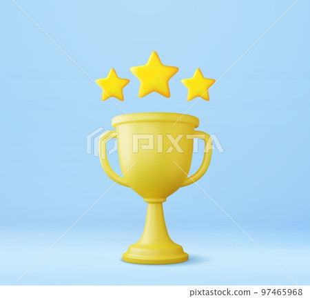 3d Champion trophy, gold cup. 97465968