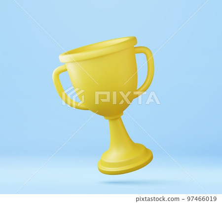 3d Champion trophy, gold cup. 3d Champion trophy, gold cup. 97466019