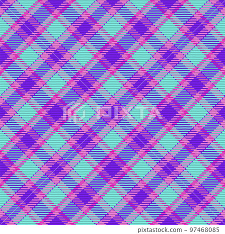 Seamless pattern of scottish tartan plaid. Repeatable background with check fabric texture. Vector backdrop striped textile print. 97468085