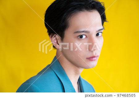 Young man Korea beauty hair care skin care 97468505