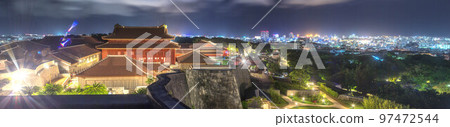 Okinawa Shuri Castle View from East Azana Okinawa Shuri Castle View from East Azana 97472544
