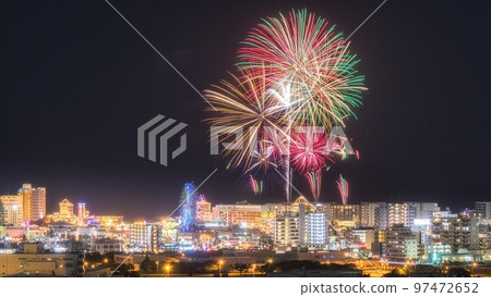 Okinawa Mihama American Village Fireworks 97472652