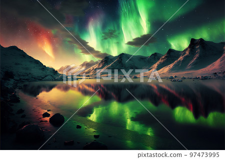 插圖 幻想 遊戲 自然 山 天空 雄偉 山脈 97473995