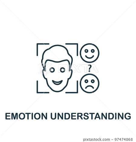 Emotion Understanding icon. Monochrome simple Neuromarketing icon for templates, web design and infographics Emotion Understanding icon. Monochrome simple Neuromarketing icon for templates, web design and infographics 97474868