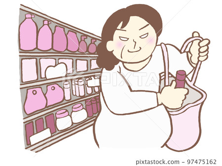 Kleptomania Pathological theft A woman who shoplifts at a supermarket and gets excited Simple Kleptomania Pathological theft A woman who shoplifts at a supermarket and gets excited Simple 97475162