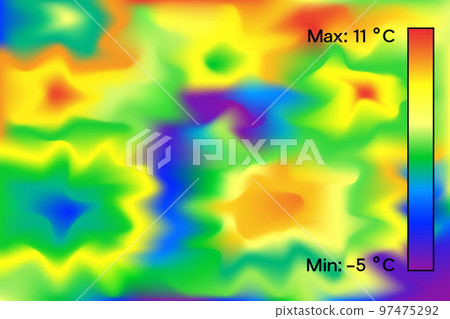 Thermal image research abstract background vector illustration. 97475292