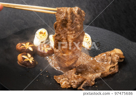 Sukiyaki with high-quality Japanese food Sukiyaki with high-quality Japanese food 97475686