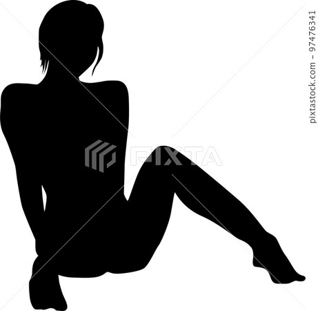 sitting woman sexy pose 97476341