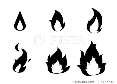 火焰剪影集 97477238