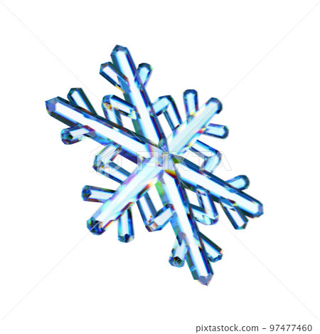 Snowflake Blue Ice Crystal Winter Symbol isolated Snowflake Blue Ice Crystal Winter Symbol isolated 97477460