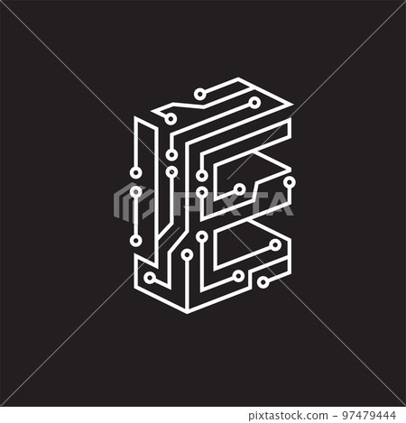 initial Letter M Technology symbol initial Letter M Technology symbol 97479444